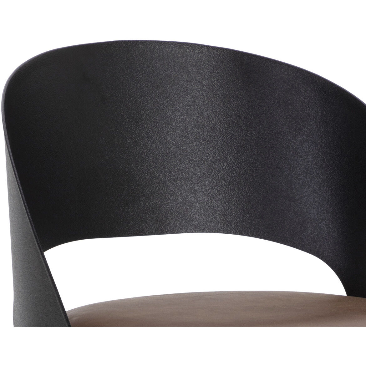 Dezirae 41 inch Black / Cognac Leather Barstool